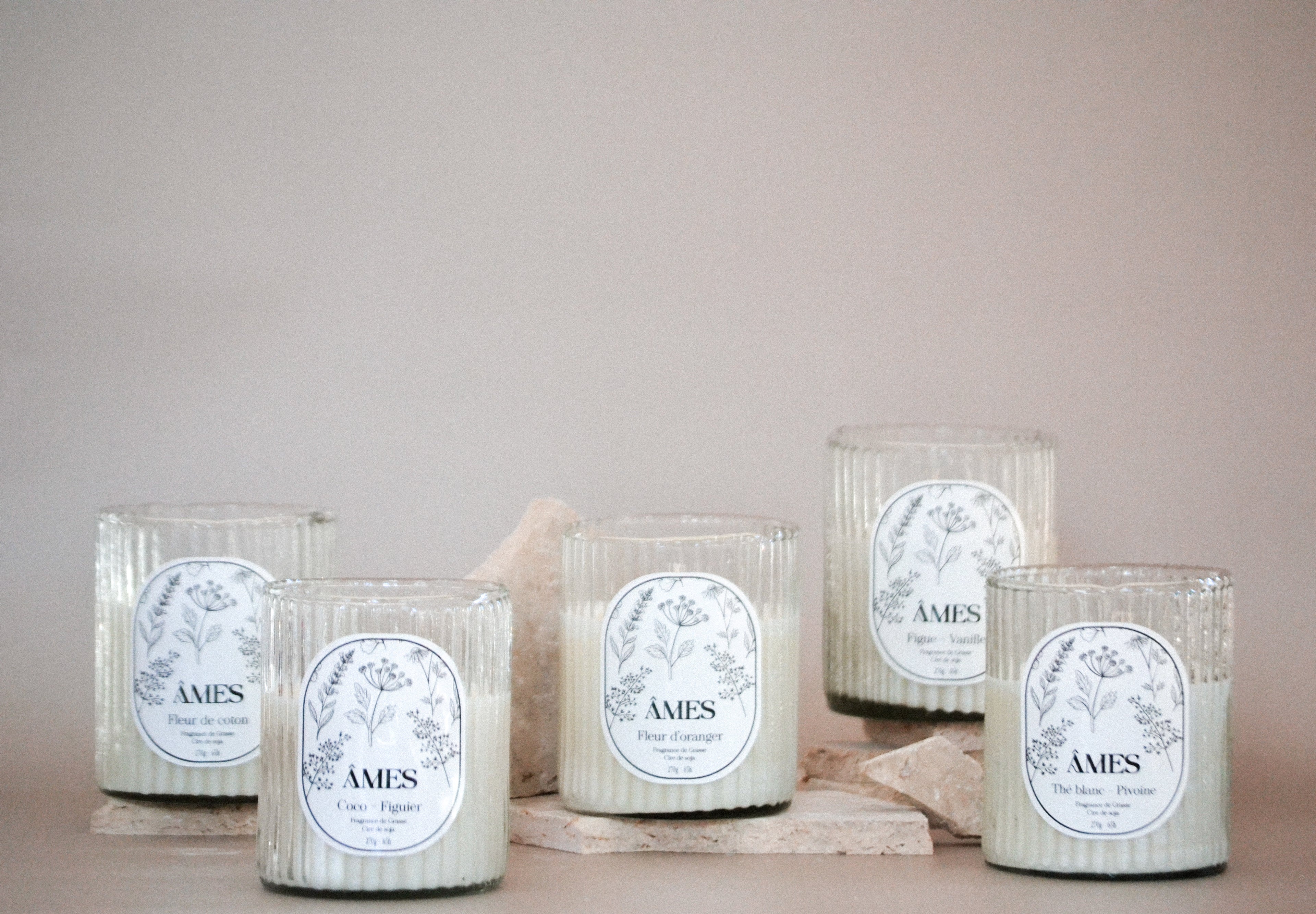 Grandes bougies parfumées