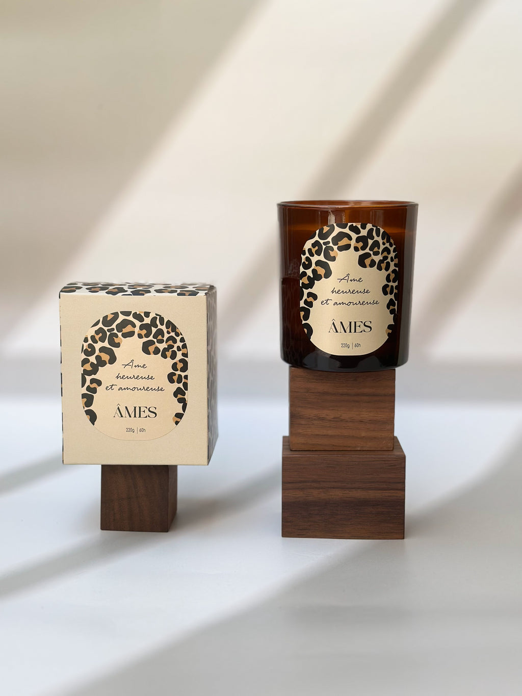 Bougies parfumées léopard
