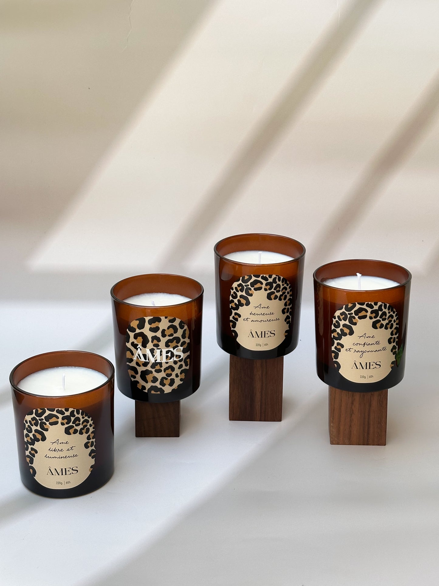 Bougies parfumées léopard
