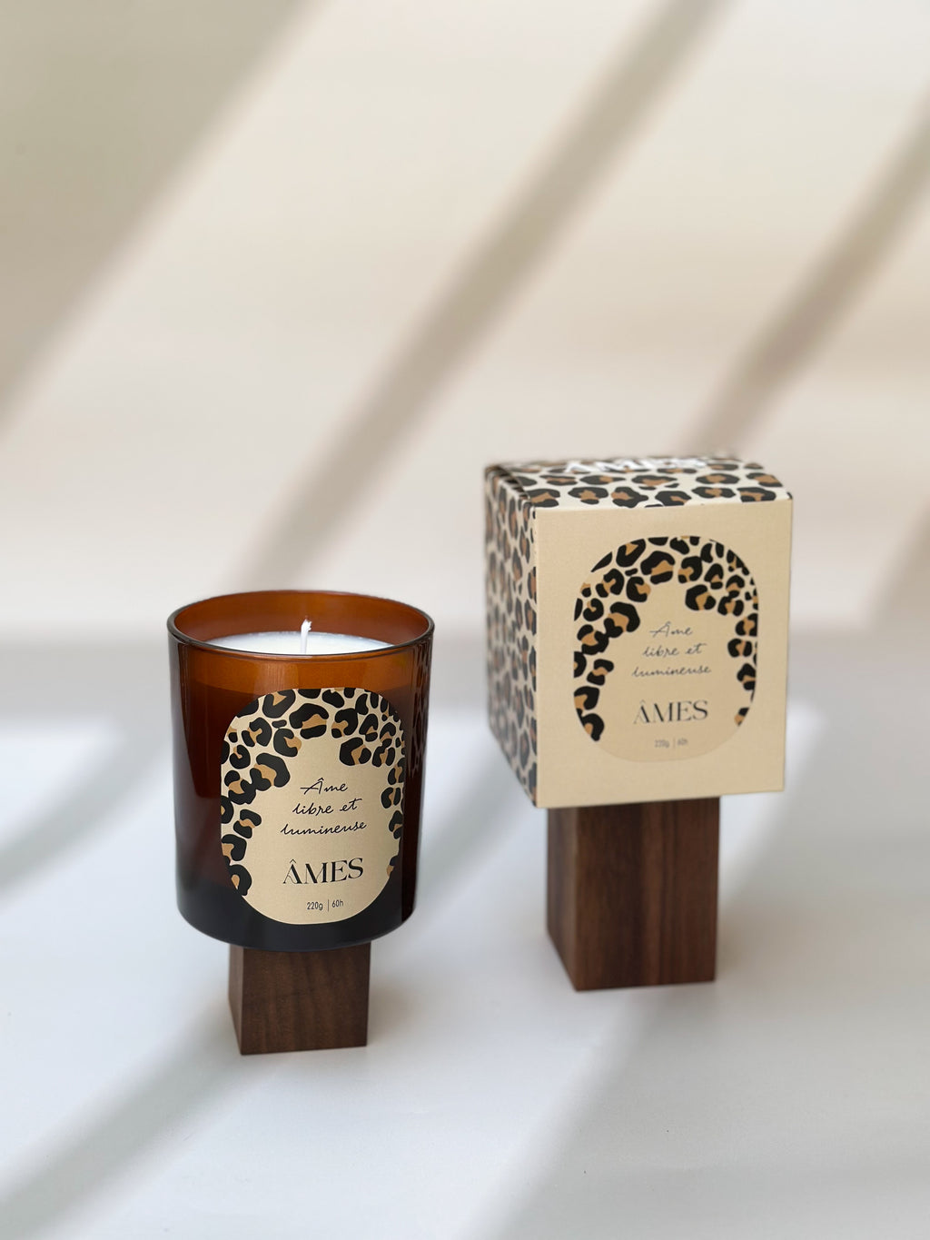 Bougies parfumées léopard