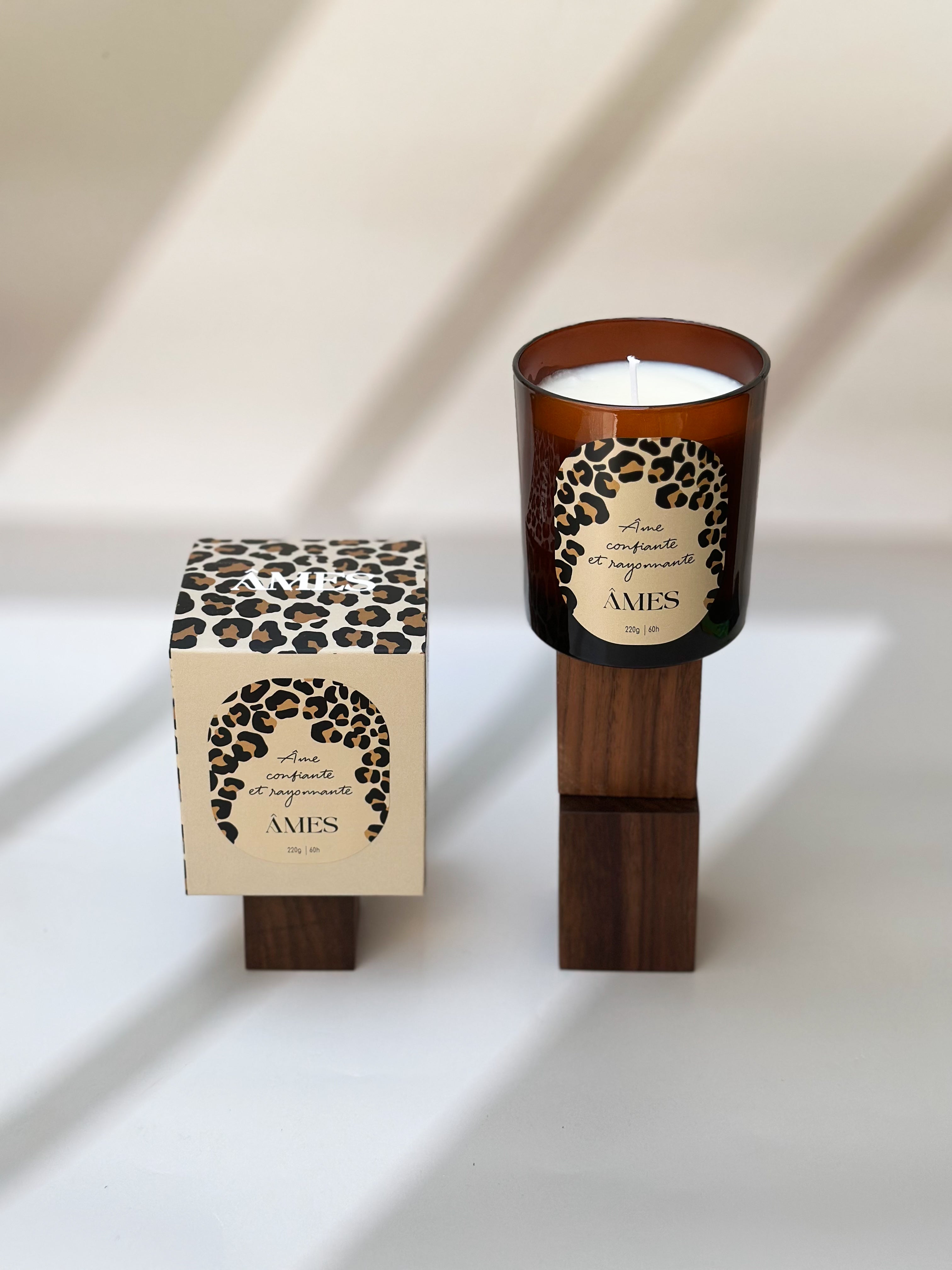 Bougies parfumées léopard