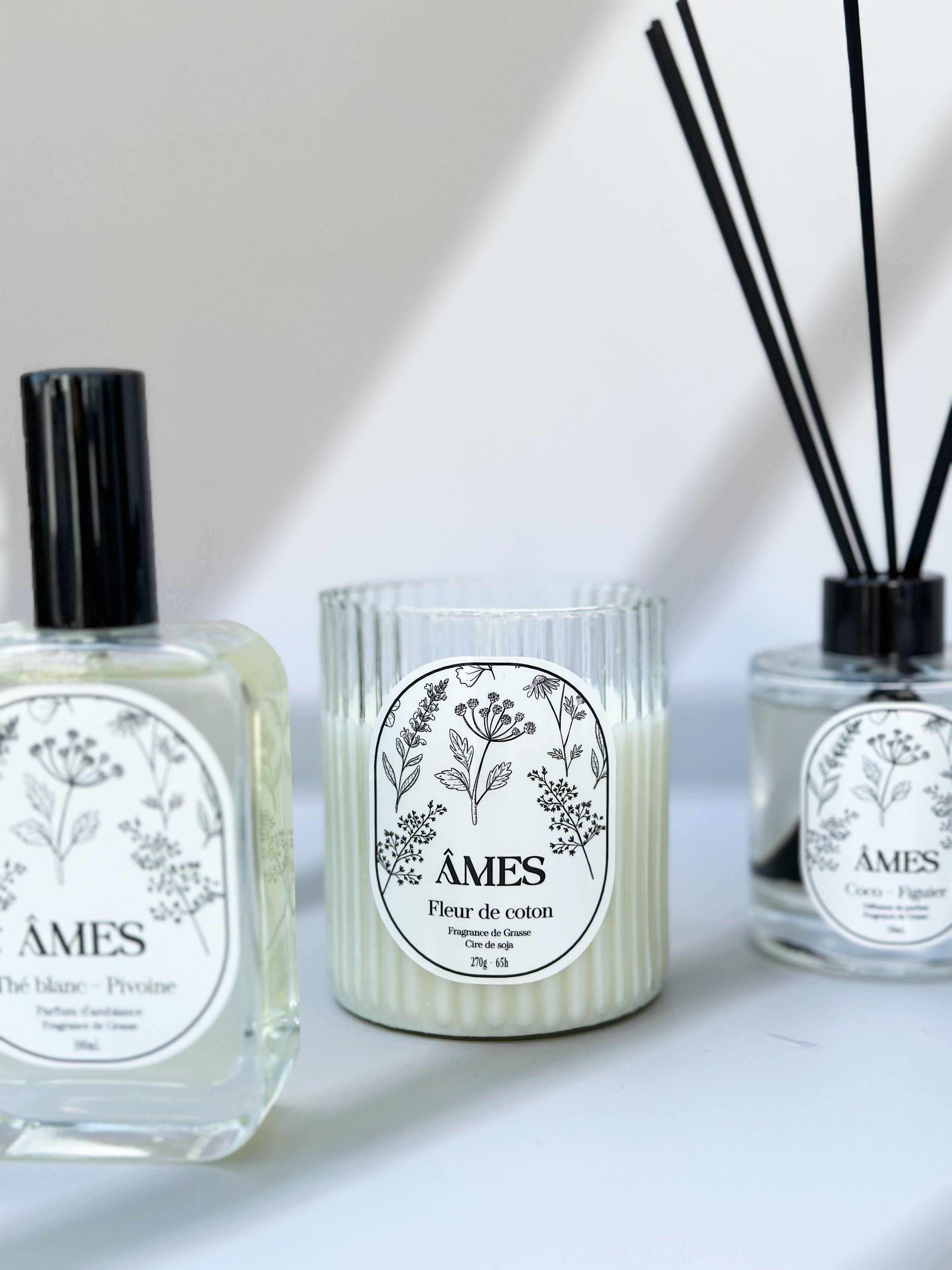 Grandes bougies parfumées